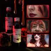 OLO guai,NEW-Halloween high-quality zombie prank costume, makeup props, fake blood，2PCS fake blood（bright and dark） and blood ointment suit gift of makeup sponge and nozzle