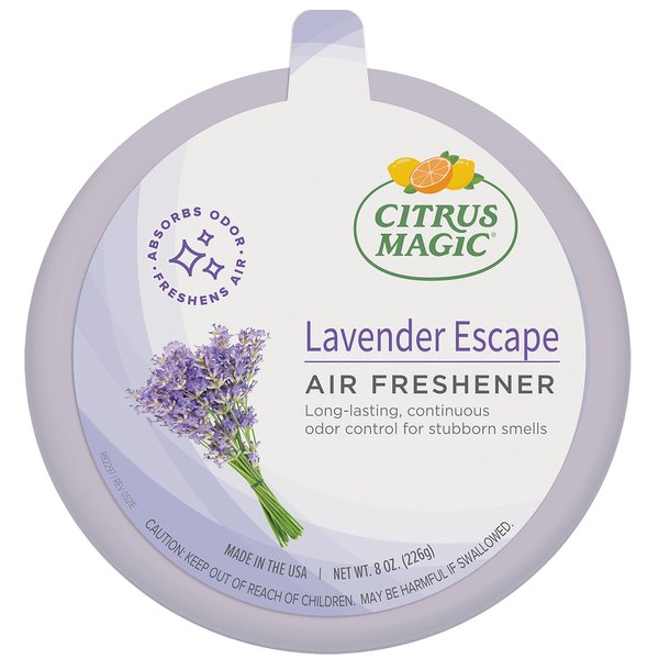 Citrus Magic Lavender Escape Odor Absorbing Solid Air Freshener, 8-Ounce, 8 Ounce (Pack of 1)