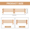 40 Pieces Horse Corral Fencing Accessories Playset Plastic Farm Fence Toy for Farm Barn Paddock Horse Stable Farm Animal Fence Panel Paddock Toy Educational Present Cake Toppers (Cute Style,Brown)