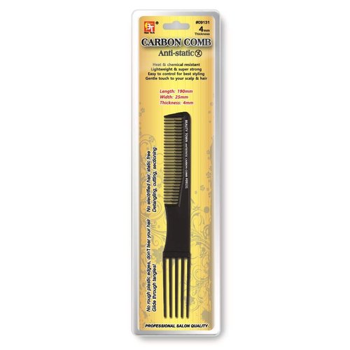 Carbon Comb 4mm (Length: 190mm Width: 25mm Thickness:4mm, Gripper Teasing Comb with Lift)