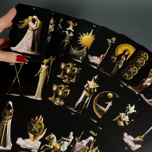 Tarot Cards, 78 Tarot Deck with Gold Edges, OriginalLost Soul Tarot Cards for Beginners and Experts with Guide Book and Gift Bag, Fortune Telling Game, Divination Tools for All Skill Levels.