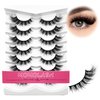 Eyelashes Fluffy Cat Eye Lashes Wispy 8D Volume False Eyelashes Comfortable & Lightweight Lashes Strips Makeup Fake Eyelashes Soft Curly Fake Lashes 7 Pairs Pack by MOMOLASH