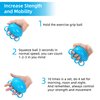 Hand Exercise Ball Finger Therapy Ball - Grip Strengthening, Improve Flexibility, Squeeze Stress Relief Balls, Resistance Strength Trainer for Hand