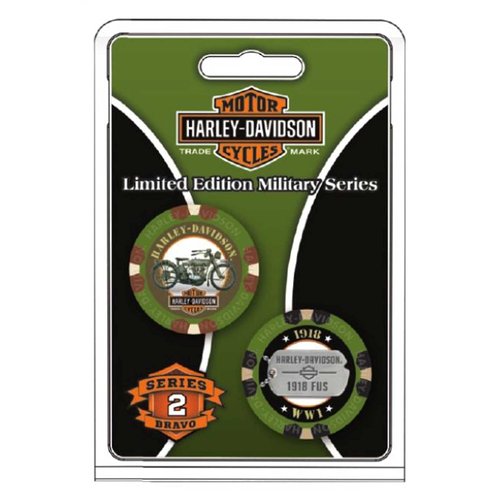 Harley-Davidson Military Series Bravo 2 1918 FUS Collectible Poker Chips 6742