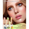 Color Changing Lipstick Queen Set-Blueberry Avocado Mango Labial Magico Lip Balm Lip Stain,Hydrating Lip Tinted Gloss,Long Lasting Waterproof PH Mood Magic Temperature Color Change Lipstick for Women