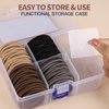 YGDZ Hair Ties for Thick Hair, 150 PCS Hair Elastic 5CM Ponytail Holders No Hair Damage, Rubber Bands for Hair, Elastic Hair Ties for Women, Men, Girls (4mm)