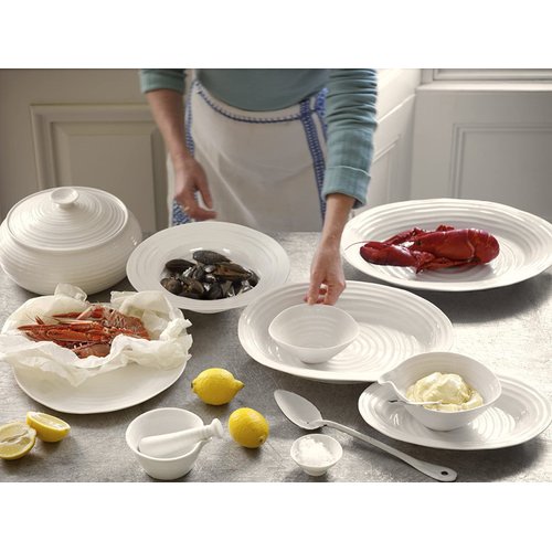 Portmeirion Sophie Conran White Mortar and Pestle Set | 5 inch Herb Grinder and Crusher for Pills and Spices | Made from Fine Porcelain | Dishwasher Safe