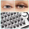 Bodermincer C Curl 0.07 Wide Cluster DIY Eyelash Extension 3D Individual Lashes Natural Look Cluster Lashes Easy Apply Volume Lash Extensions (10mm)