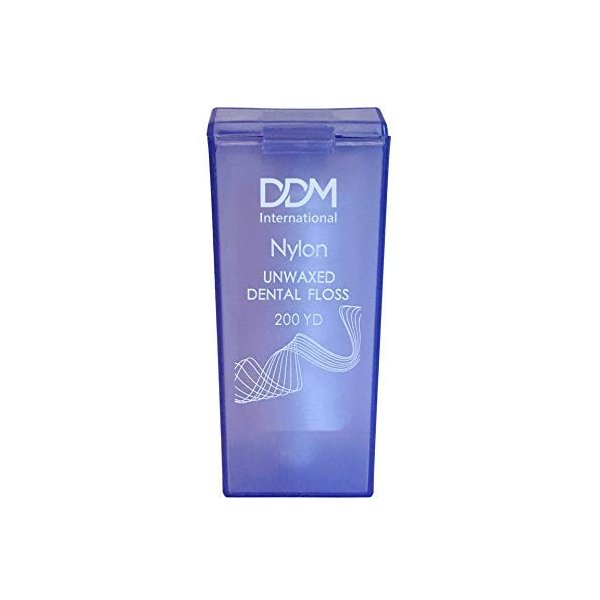 Dental Nylon Unwaxed Dental Floss with Dispenser Box (200 Yard) DDM International