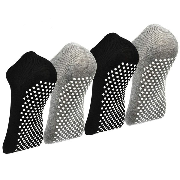 ELUTONG Pilates Ballet Barre Yoga Socks 1-4 Pack Non Skid Slip Sticky Grippers Socks for Women