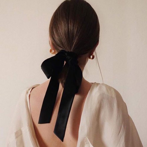 Handmade Black Velvet Bow Hair Ties, Headbands for Women Girls, Elegant Hair Rope Hair Styling Accessories, Hair Band Set, Gifts for Mom, Yoga Outdoor Headdress Decor, Back to School Outfits