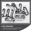 EXCEART Handle Grip Nail Brush 12Pcs Nail Dust Brushes Nail Cleaning Brushes with Handle Hand Fingernail Scrub Manicure Brushes