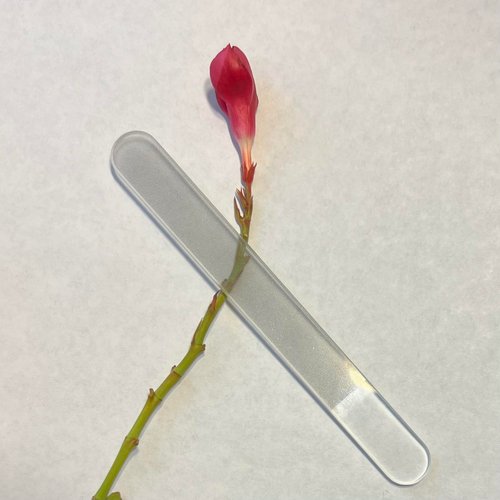 Glass Nail File with Case - Glass Nail Buffer for Shining Natural Nails, Nano Glass File, Crystal Nail File, Glass Nail Polishing File, Glass Nail Shiner, Glass Nail Polisher (1, Count)