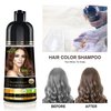 Herbishh Hair Color Shampoo for Gray Hair – Magic Hair Dye Shampoo – Colors Hair in Minutes–Long Lasting–500 Ml–3-In-1 Hair Color–Ammonia-Free | Herbishh (Chestnut Brown)