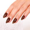 Imtiti Jelly Gel Nail Polish, 15ML Coffee Brown Sheer Jelly Gel Polish Soak Off LED UV Nail Gel Polish Brown Translucent Gel Nail Polish Nail Starter Manicure Salon Nail Kit