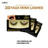 Laflare Silk Lashes 3D FAUX MINK Eyelashes, Light, Reusable, Handmade, Natural Looking, Professional Easy to Apply Eyelashes in a Knitted Style2-3 PACKS BUNDLE SPECIAL (3, SD14B)