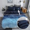 HYPREST Duvet Cover Queen Size, 3 Pcs Star Moon Galaxy Patterned Duvet Cover Set Kawaii Cute Bedding Sets Queen Soft Breathable