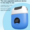 Electric Foot Callus Remover, 2024 New USB Rechargeable Foot Repair and Grinding Device, Heel Polisher Digital Display, Electric Foot Exfoliating Scrubber with 3 Grinding Heads 2 Speeds (Blue)