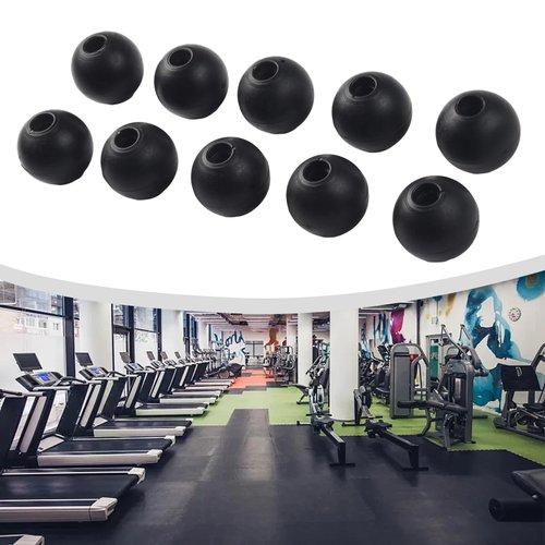 SquEqu 6 Pack Fitness Pulley Cable Ball Stopper Attachment Replacement Stop Balls Joint Parts for Gym Pulley Machine Equipment Wire Rope Exercise Components Repair