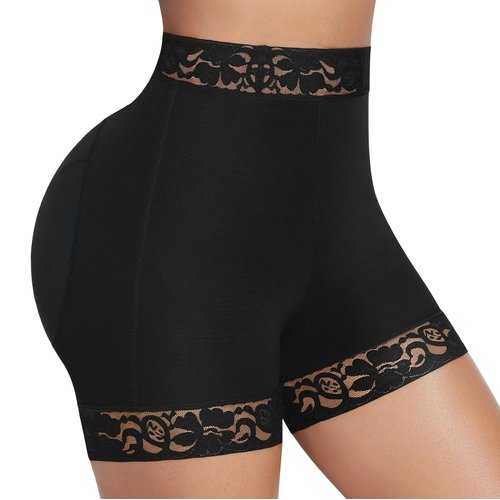FeelinGirl Butt Lifter Shapewear Tummy Control Body Shaper Underwear Butt Lifting Panties Black S