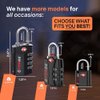 Forge Travel Lock,TSA Approved Luggage Locks for Air Travel, Gym Lockers, School Lockers, Pelican Cases, Gun Case, Easy Read Dials, Durable Alloy Body
