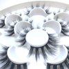Sunniess 5D Volume False Eyelashes Faux Mink Soft Lashes Makeup Long Cross Handmade Reusable Fake Eyelashes