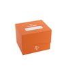 Gamegenic Side Holder 100+ XL Casual Deck Box | Double-Sleeved Card Storage with Flex Card Divider | Premium Card Protector | Cobra Neck Technology | Holds up to 100 Cards | Orange Color | Made