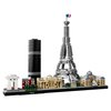 LEGO Architecture Paris Model Building Set - Detailed Display Building Blocks for Kids, Boys and Girls, Ages 12+ - Gift for Valentines Day for Travelers - 21044
