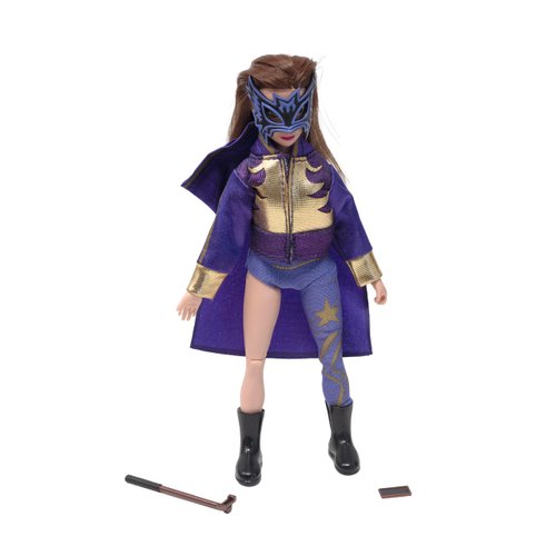Boss Fight Studio Lady Maravilla, I Am Brilliance Doll, Lucha Libre Collectible Action Figure – Highly Articulated Soft Goods Figurine with Accessories Including Smartphone and Selfie Stick – 1:12