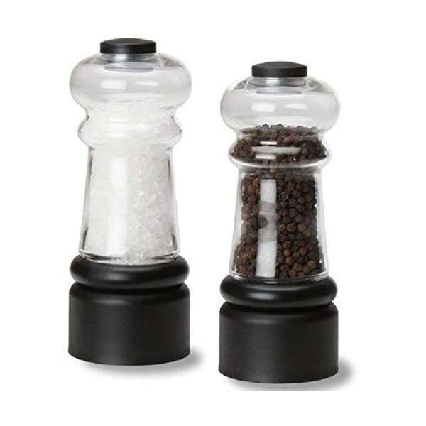 Olde Thompson YORK SALT AND PEPPER MILL Grinder Set Black