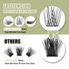 DIY Eyelash Extension, Glue Bonded Band Individual Lash 24 Clusters Natural Lashes Set, Home Eyelash Extension, C curl Lashes Pack 12mm,14mm (KIT-Natural)