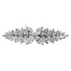 Faship Gorgeous Clear CZ Crystal Floral Hair Barrette Clip