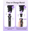 5 in 1 Curling Iron, Curling Wand Set with Thermal Brush, Flat Iron Hair Straightener, 3 Ceramic Curling Irons (0.35"-1"), 13 Adjustable Temps, Hair Curler Waver with Heat Resistant Mat, Glove, Clip