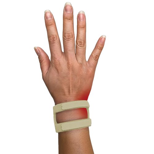 WristWidget® (Tan) Adjustable Wrist Brace for TFCC Tears, One Size fits most. For Left and Right Wrists, Support for Weight Bearing Strain, Exercise
