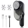 Fabric Shaver for Clothes, 2 Modes Lint Remover with 3 Stainless Steel 6-Leaf Blades, Electric Sweater Shaver Defuzzer with Battery Display Fast Remove Fuzz Lint Balls Pills Bobbles