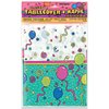 Unique Confetti Balloons Party Plastic Table Cover | 52" x 72" | 1 Pc, 72" x 52", Multicolor