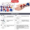 8 Sheets (96PCS) Baseball Temporary Tattoos Sports Themed Birthday Party Decorations Supplies Favors Decor Stickers for Girls Boys Kids Gifts Classroom School Prizes Rewards