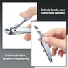 12 Pcs Slanted Edge Nail Clippers Metal Side Cuticle Clippers for Nails Cutting Curved Nail Edge Trimmer Cutter Angled Travel Pedicure Manicure Tool