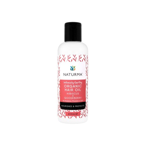 Naturma Hibiscus + Gooseberry Hair Oil 200ml | Natural + Organic | Nourishes Protects Smoothes