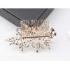 Kercisbeauty Light Champagne Hair Comb for Bride Wedding Bridal Headpiece Hair Accessories for Women Bridesmaid Gift (Rose Gold)
