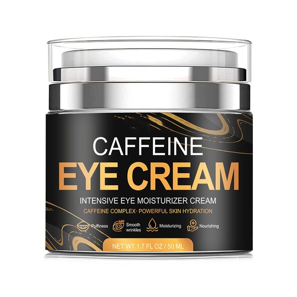 Grospe Caffeine Eye Cream for Men Anti Aging, Reduces Dark Circles, Bags, Puffiness Under Eye Cream Face Tightening Eye Lift For All Skin Types 1.7oz