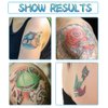 Temporary Tattoo Markers for Skin, 10 Body Markers Make Bold and Fine Lines, Cosmetic Quality + Tattoo Stencils for Kids and Adults, Dual-End Tattoo Pens for Body & Face Art, Halloween Makeup Kit