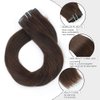 Sixstarhair Clip In Extensions Remy Human Hair Walnut Brown Hair Extensions Medium Brown Real Thick Hair 120g Pack with Seamless Clip In Hair Extensions 16inch 8 Pieces Pack