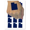 Utah State Silhouette Temporary Tattoo Water Resistant Fake Body Art Set Collection - 15 2" Tattoos (1 Sheet)