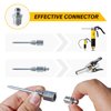 UTOOL Grease Gun Accessory Kit, 90 Degree Coupler, Needle Nozzle, Grease Injection Needle with Cap, for Hard to Reach Grease Zerk Fittings