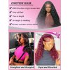 ONETIDE Deep Wave 13x6 Lace Front Wigs Human Hair 24 Inch Pre Plucked Brazilian Virgin Hair Deep Culry Human Hair Wigs with Baby Hair 180% Density Glueless Wigs Human Hair Natural Color 24 Inch
