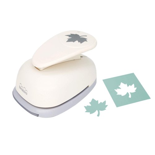Bira 2 15/16 X 2 7/8 inch Maple Leaf Lever Action Craft Punch, Autumn Punch, Halloween Punch, for Paper Crafting, Scrapbooking (3" Maple Leaf Punch Measured diagonally)