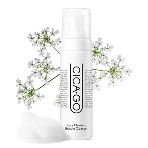 ISOI CICAGO Clearing Bubble Cleanser 200ml (6.76 fl.oz) | Gentle Low pH Foaming Cleanser with Cica | Deep Cleansing and Soothing for Sensitive Skin