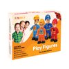 FUNERICA Toy Figures & Playsets - Firefighter, Police, Sanitation, Construction Worker - Play People Figures for Toddlers & Kids - Little People Toy Figurines - Mini People Community Helpers (4-Pack)