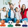 12pcs Sports Themed Birthday Party Decorations Sports Table Honeycomb Centerpieces Football Basketball Baseball Soccer Table Centerpieces Boy's Birthday Party Sports Themed Desktop Decoration